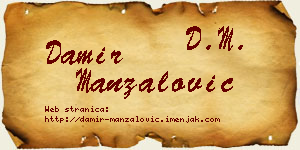 Damir Manzalović vizit kartica